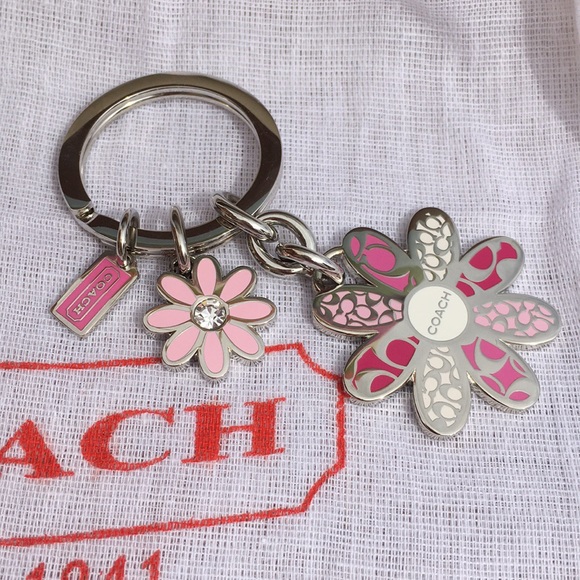 Coach Accessories - Coach flower power keychain.
